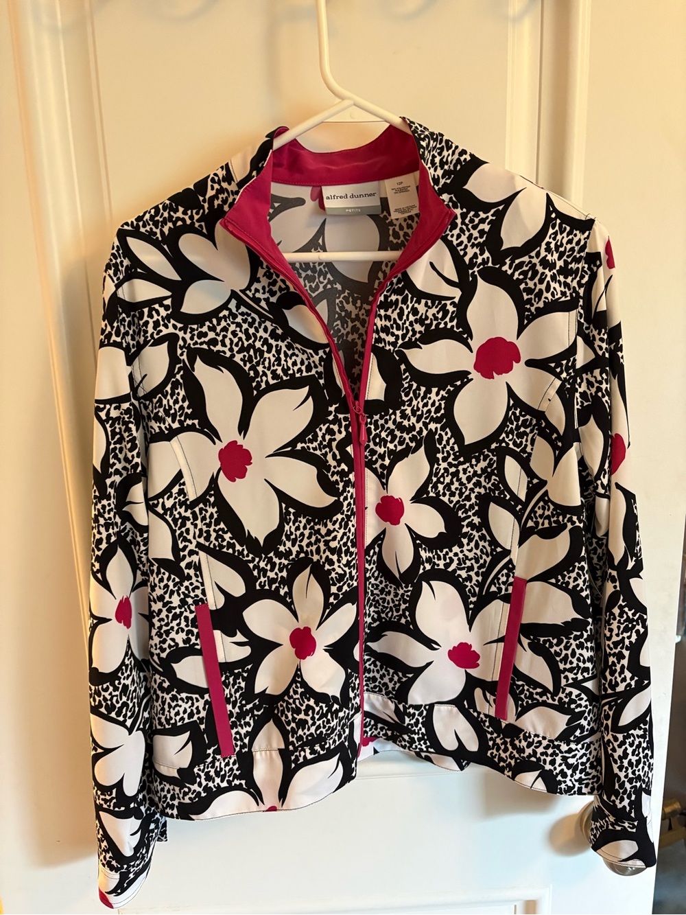 Alfred Dunner floral print lightweight jacket
